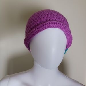 Purple Crochet Beanie